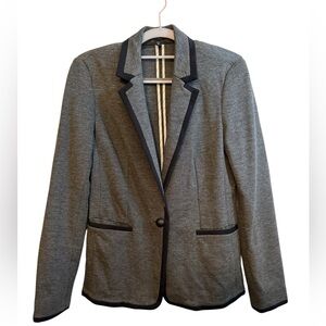 Express Charcoal Blazer with Black Accents